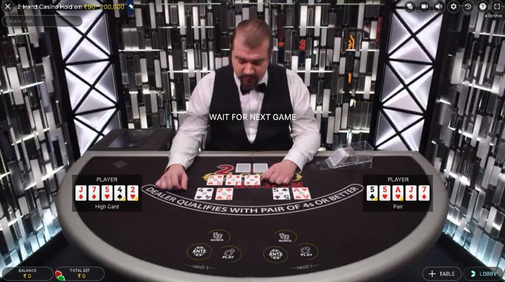 Fun88 Evolution Gaming 2 Hand Casino Hold'em