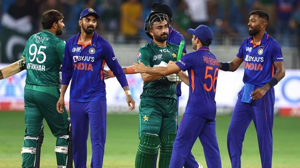 India and Pakistan cricket world cup match