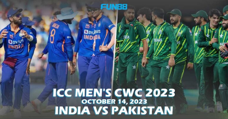 India vs Pakistan ODI Cricket World Cup 2023