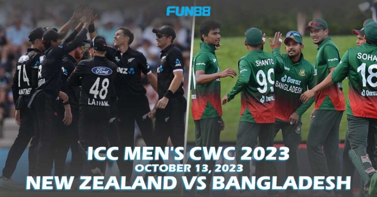 New Zealand vs Bangladesh – ICC Men’s ODI World Cup 2023  Schedule