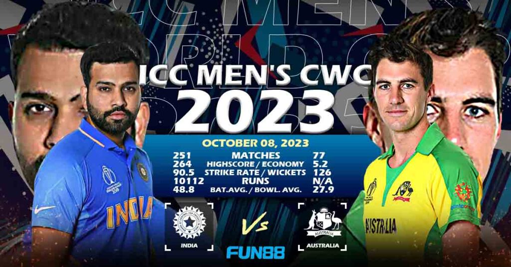 India vs Australia ICC CWC 2023 With, Venue and match details Fun888